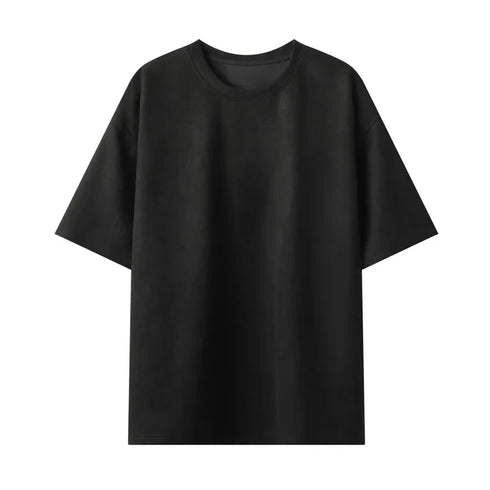Summer Short Sleeved T Shirt for Men-Casual Loose O Neck Top